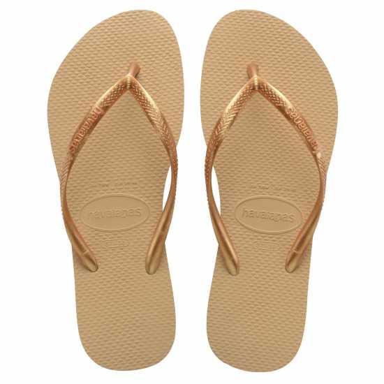 Havaianas Джапанки Hav. Slim Dark Brown/metal Acoused Flip Flops Womens Beige Havaianas Джапанки Hav. Slim Dark Brown/metal Acoused Flip Flops Womens Beige