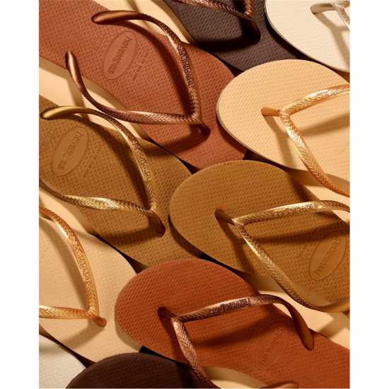 Havaianas Джапанки Hav. Slim Dark Brown/metal Acoused Flip Flops Womens Multi Havaianas Джапанки Hav. Slim Dark Brown/metal Acoused Flip Flops Womens Multi