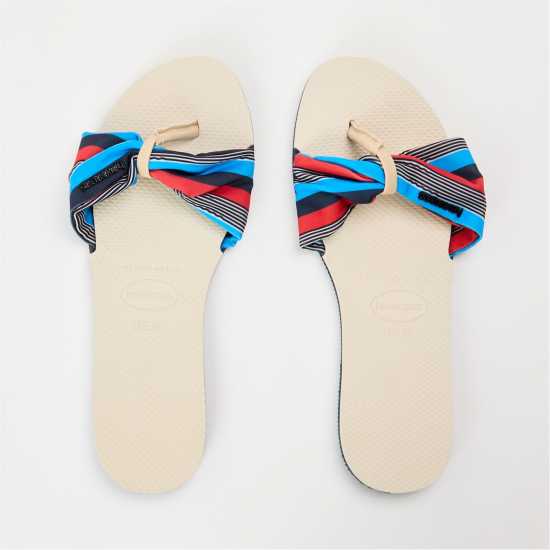Havaianas Джапанки Hav. You Saint Tropez Beige 39/40 Flip Flops Womens Beige/Navy Havaianas Джапанки Hav. You Saint Tropez Beige 39/40 Flip Flops Womens Beige/Navy