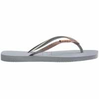 Havaianas Джапанки Hav. Square Glitter Ice Grey 39/40 Flip Flops Womens  