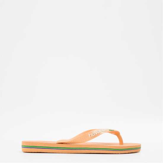 Havaianas Джапанки Hav. Brasil Logo Ruby Red/ruby Red Flip Flops Womens Peach 