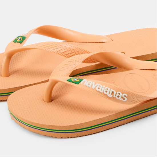 Havaianas Джапанки Hav. Brasil Logo Ruby Red/ruby Red Flip Flops Womens Peach 