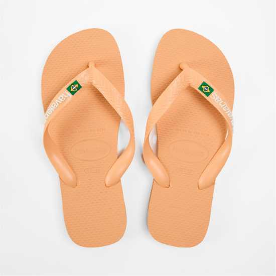 Havaianas Джапанки Hav. Brasil Logo Ruby Red/ruby Red Flip Flops Womens Peach 