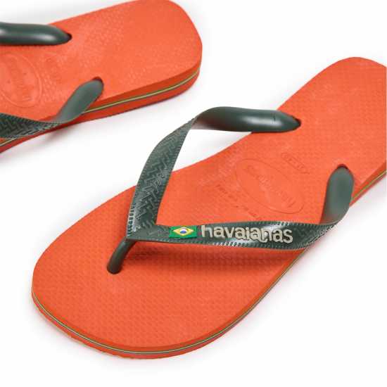 Havaianas Джапанки Women's Hav. Brasil Logo Ruby Red Flip Flops Sunset Orange 