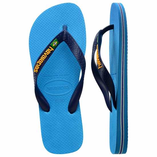 Havaianas Джапанки Women's Hav. Brasil Logo Ruby Red Flip Flops Turquoise 