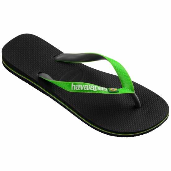 Havaianas Джапанки Women's Hav Brasil Mix Flip Flops Black/Green Havaianas Джапанки Women's Hav Brasil Mix Flip Flops Black/Green