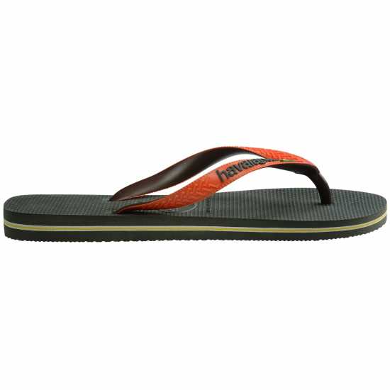 Havaianas Джапанки Women's Hav Brasil Mix Flip Flops GREEN/ORANGE Havaianas Джапанки Women's Hav Brasil Mix Flip Flops GREEN/ORANGE