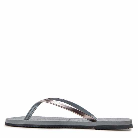 Havaianas Джапанки Hav. You Metallic Steel Grey 33/34 Flip Flops Womens  Дамски обувки