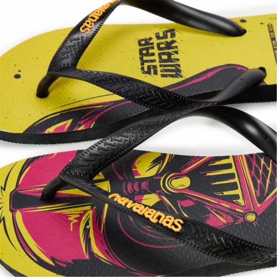 Havaianas Джапанки Women's Star Wars Flip Flops Black/Yellow 