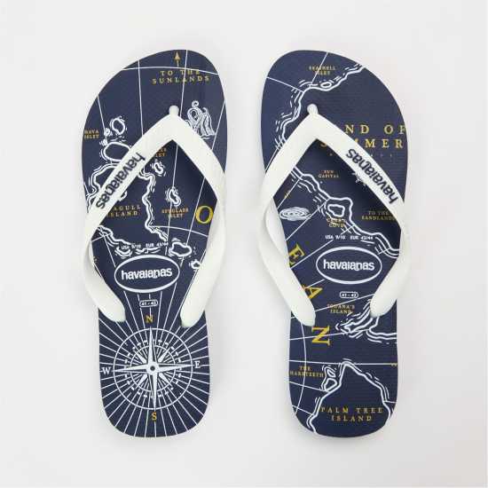 Havaianas Джапанки Hav. Top Nautical Navy Blue/white/n Flip Flops Womens  