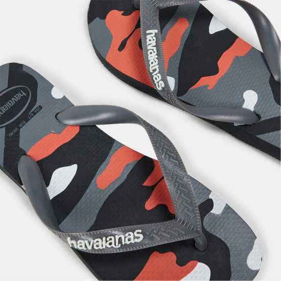 Havaianas Джапанки Women's Top Camo Black Moss Flip Flops New Graphite 