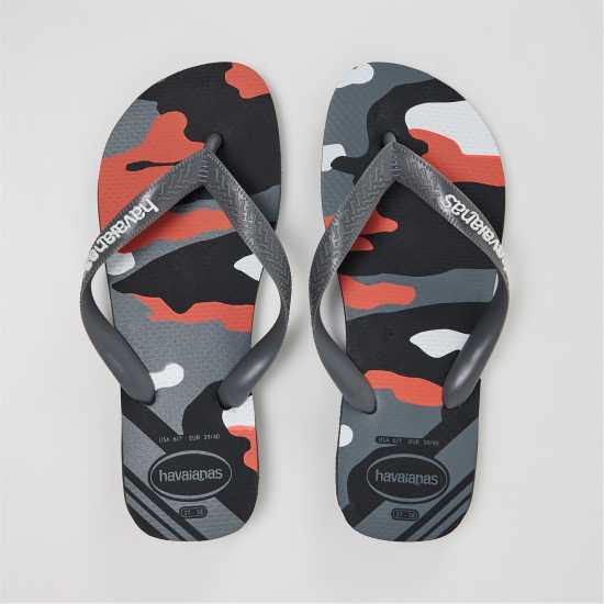 Havaianas Джапанки Women's Top Camo Black Moss Flip Flops New Graphite 