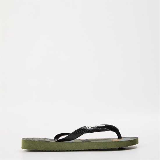 Havaianas Джапанки Women's Top Camo Black Moss Flip Flops Green 