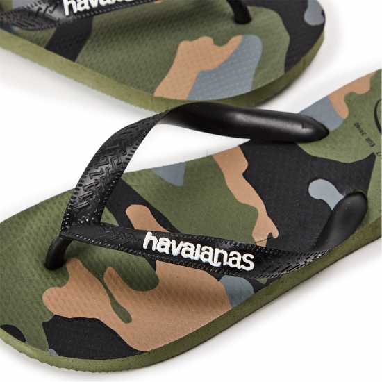 Havaianas Джапанки Women's Top Camo Black Moss Flip Flops Green 