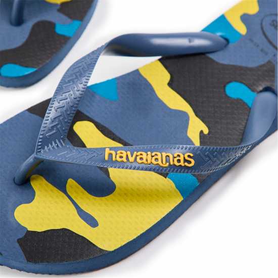 Havaianas Джапанки Women's Top Camo Black Moss Flip Flops Indigo Blue 