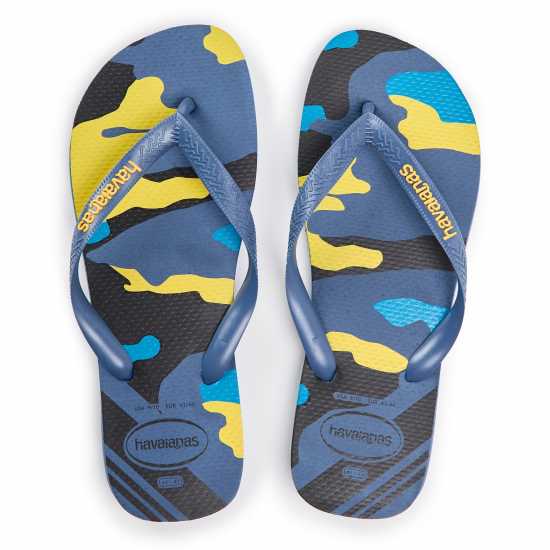 Havaianas Джапанки Women's Top Camo Black Moss Flip Flops Indigo Blue 
