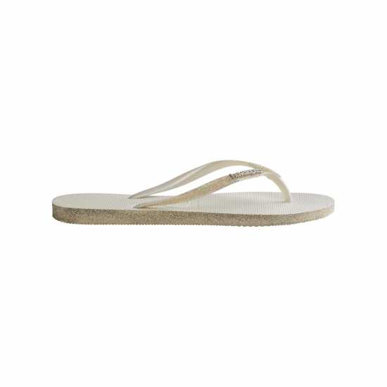 Havaianas Джапанки Hav. Slim Sparkle White 33/34 Flip Flops Womens  