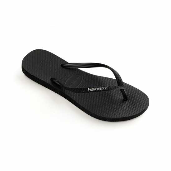 Havaianas Джапанки Hav. Slim Sparkle White 33/34 Flip Flops Womens Black 