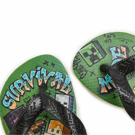 Havaianas Джапанки Women's Minecraft White Blue Flip Flops  