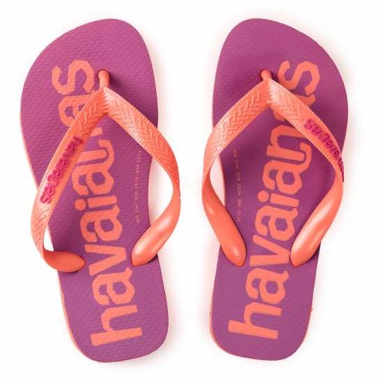 Havaianas Джапанки Women's Top Logomania Ruby Red Flip Flops Salmon 