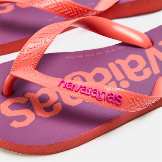 Havaianas Women's Navy Blue Flip Flops Salmon 