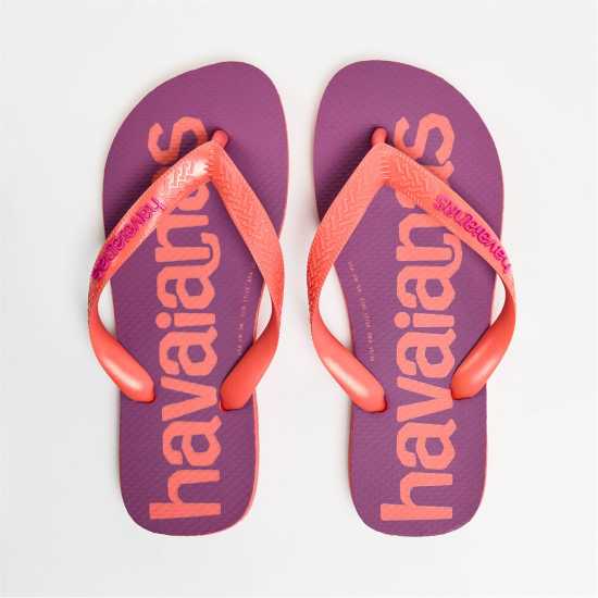 Havaianas Women's Navy Blue Flip Flops Salmon 