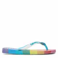 Havaianas Джапанки Hav. Top Pride Allover Blue 33/34 Flip Flops Womens  