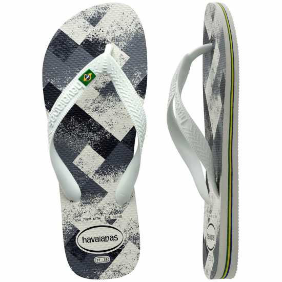 Havaianas Джапанки Women's Brasil Fresh Rose Gum Flip Flops White/Grey Havaianas Джапанки Women's Brasil Fresh Rose Gum Flip Flops White/Grey
