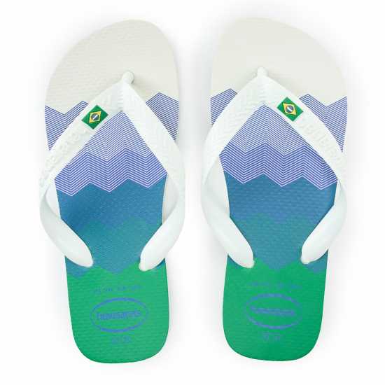 Havaianas Джапанки Women's Brasil Fresh Rose Gum Flip Flops White Havaianas Джапанки Women's Brasil Fresh Rose Gum Flip Flops White