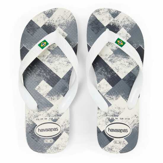 Havaianas Джапанки Women's Brasil Fresh Black Flip Flops White/Grey Havaianas Джапанки Women's Brasil Fresh Black Flip Flops White/Grey