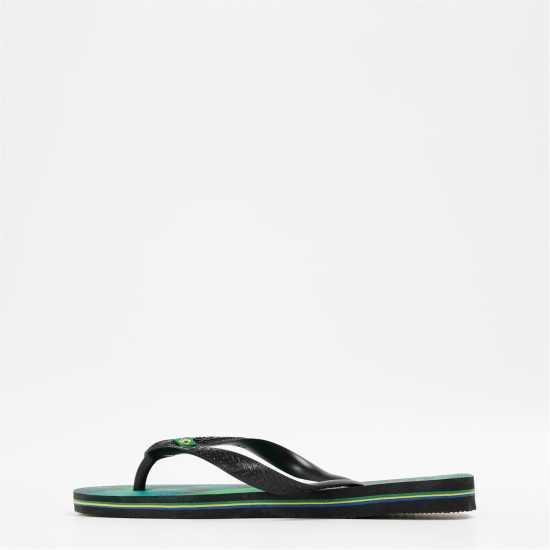 Havaianas Джапанки Women's Brasil Fresh Black Flip Flops Black/Green Havaianas Джапанки Women's Brasil Fresh Black Flip Flops Black/Green