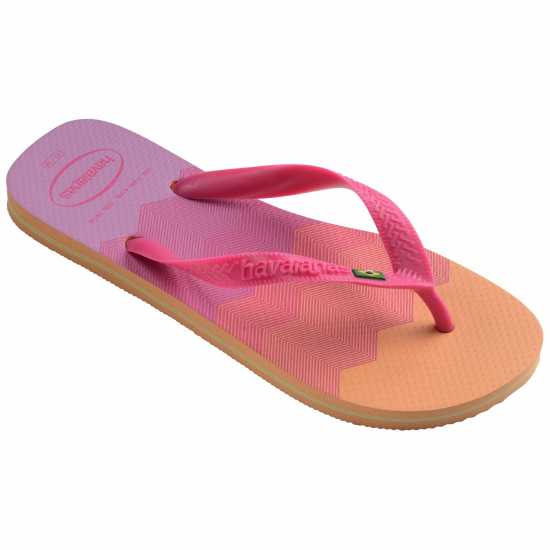 Havaianas Джапанки Hav. Brasil Fresh Black/black/leaf Flip Flops Womens Peach Havaianas Джапанки Hav. Brasil Fresh Black/black/leaf Flip Flops Womens Peach