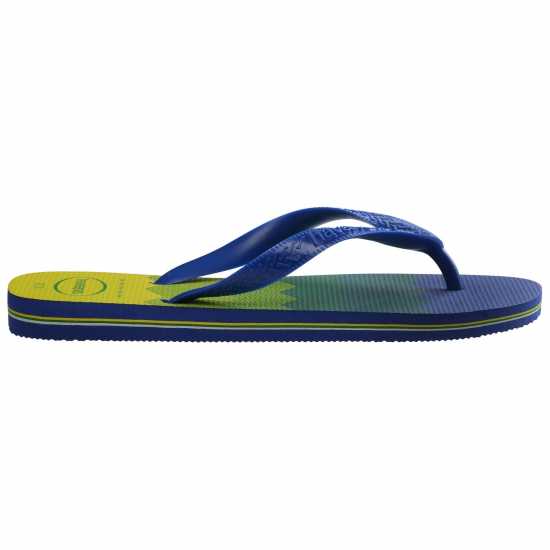 Havaianas Джапанки Hav. Brasil Fresh Black/black/leaf Flip Flops Womens Marine Blue 