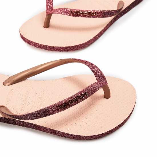 Havaianas Джапанки Women's Slim Sparkle Ii Steel Grey Flip Flops Ballet Rose 