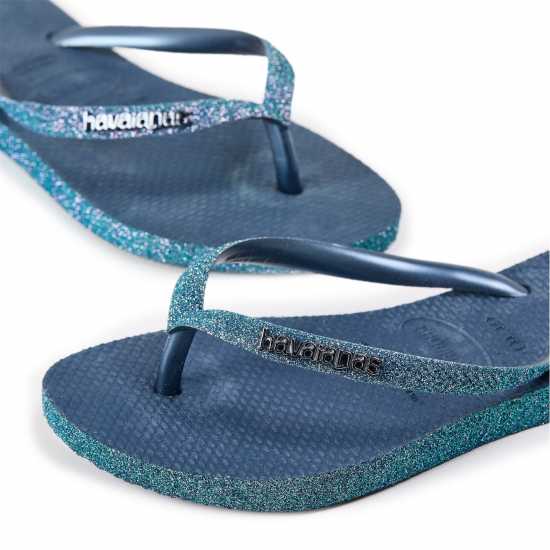 Havaianas Джапанки Women's Slim Sparkle Ii Aubergine Flip Flops Indigo Blue 