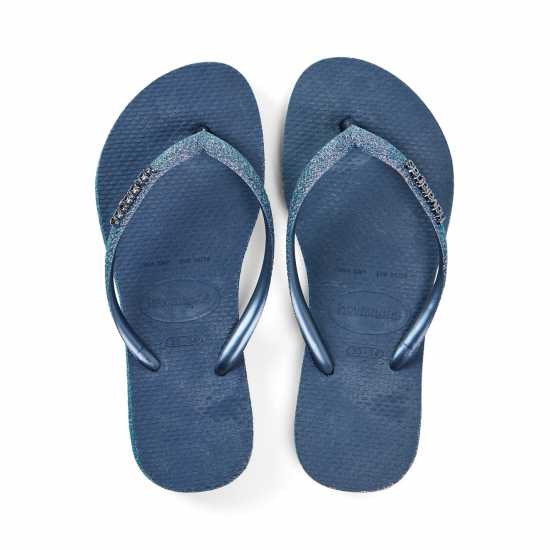 Havaianas Джапанки Women's Slim Sparkle Ii Aubergine Flip Flops Indigo Blue 