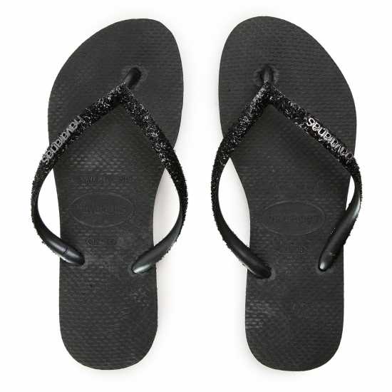 Havaianas Джапанки Hav. Slim Glitter Ii Black/dark Gre Flip Flops Womens  