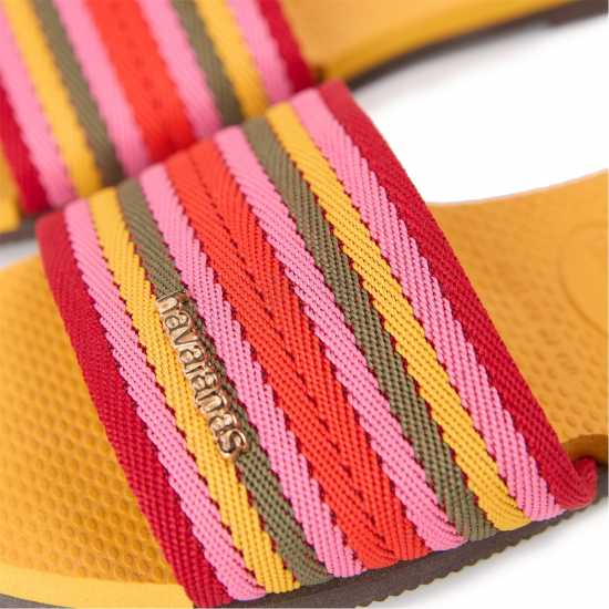 Havaianas Джапанки Hav. You Malta Mix Black 35/36 Flip Flops Womens Orange Citrus 