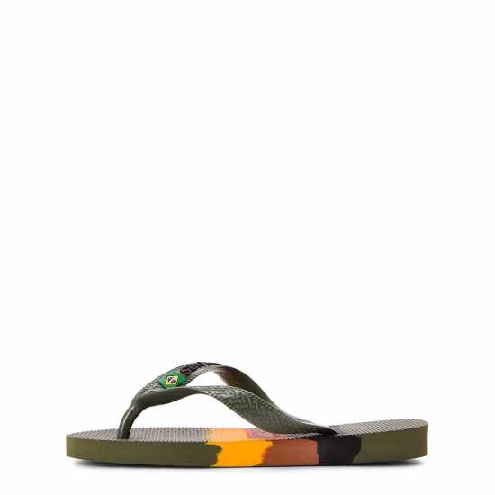 Havaianas Джапанки Hav. Brasil Tech Green 33/34 Flip Flops Womens  