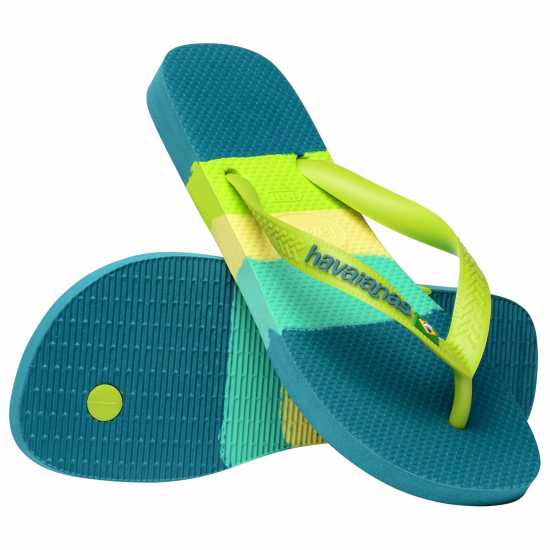 Havaianas Джапанки Hav. Brasil Tech Green 35/36 Flip Flops Womens Green 