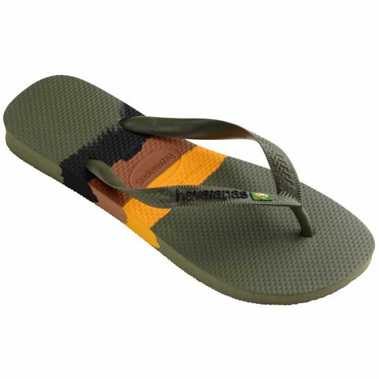 Havaianas Джапанки Hav. Brasil Tech Green 35/36 Flip Flops Womens Green 