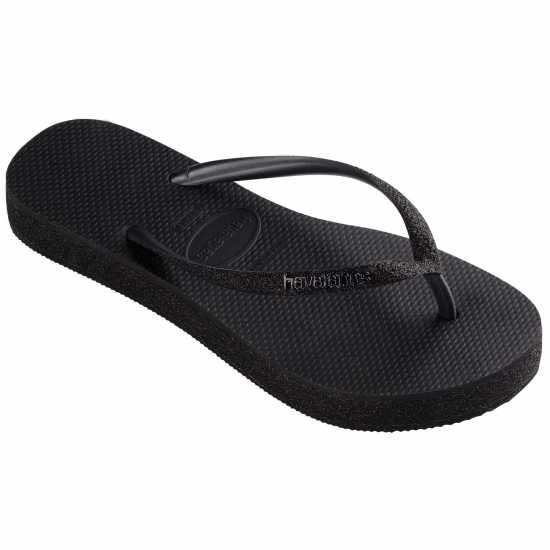 Havaianas Джапанки Hav. Slim Flatform Sparkle Black 33 Flip Flops Womens  