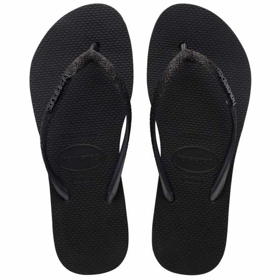 Havaianas Джапанки Hav. Slim Flatform Sparkle Black 33 Flip Flops Womens  