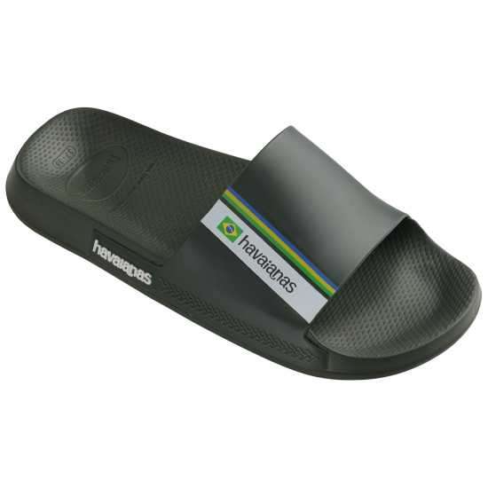Havaianas Джапанки Women's Slide Brasil Black Flip Flops Green 