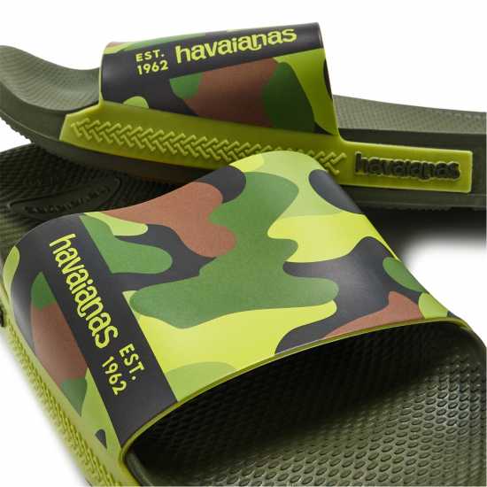 Havaianas Джапанки Women's Hav Slide Print Black Pink Paradis Flip Flops  