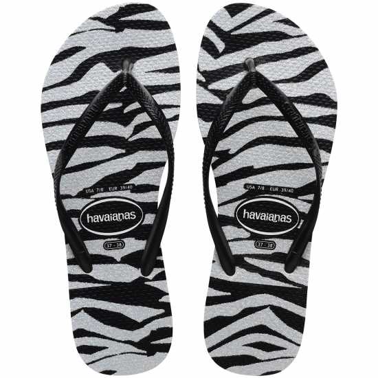Havaianas Джапанки Hav. Slim Animals Glitter Black 33/ Flip Flops Womens Havaianas Джапанки Hav. Slim Animals Glitter Black 33/ Flip Flops Womens