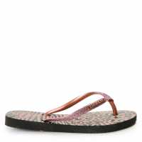 Havaianas Джапанки Hav. Slim Animals Mix Black/gold 33 Flip Flops Womens  