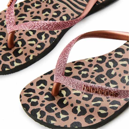 Havaianas Джапанки Hav. Slim Animals Mix Black/gold 33 Flip Flops Womens  