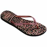 Havaianas Джапанки Hav. Slim Animals Mix Black/gold 35 Flip Flops Womens  