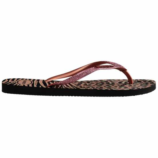 Havaianas Джапанки Hav. Slim Animals Mix Black/gold 35 Flip Flops Womens  